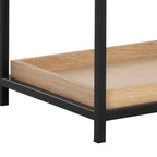 FurnitureRosso Console Table - Matte Black & Light Oak - FLOOR MODEL SALE - Dekor Butik