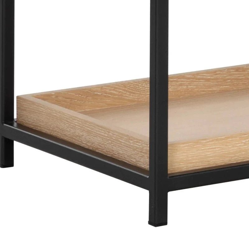 FurnitureRosso Console Table - Matte Black & Light Oak - FLOOR MODEL SALE - Dekor Butik