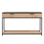 FurnitureRosso Console Table - Matte Black & Light Oak - FLOOR MODEL SALE - Dekor Butik