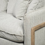 Sofas & SectionalsRoy Upholstered Sofa with Exposed Wood Frame - 4 Colour Options - Dekor Butik