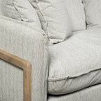 Sofas & SectionalsRoy Upholstered Sofa with Exposed Wood Frame - 4 Colour Options - Dekor Butik