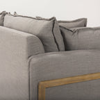 Sofas & SectionalsRoy Upholstered Sofa with Exposed Wood Frame - 4 Colour Options - Dekor Butik