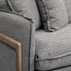 Sofas & SectionalsRoy Upholstered Sofa with Exposed Wood Frame - 4 Colour Options - Dekor Butik