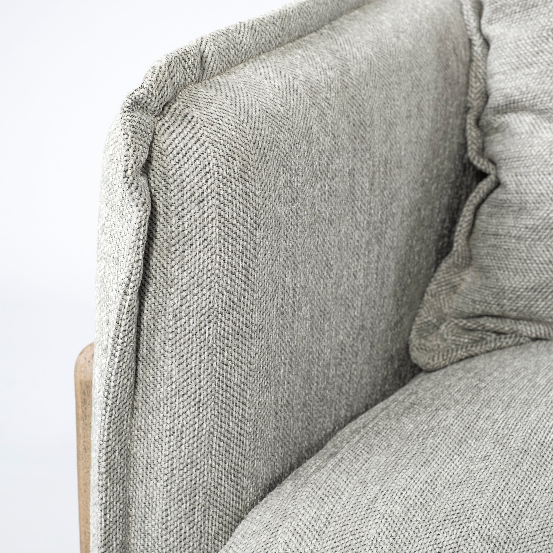 Sofas & SectionalsRoy Upholstered Sofa with Exposed Wood Frame - 4 Colour Options - Dekor Butik