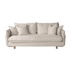 Sofas & SectionalsRoy Upholstered Sofa with Exposed Wood Frame - 4 Colour Options - Dekor Butik