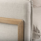 Sofas & SectionalsRoy Upholstered Sofa with Exposed Wood Frame - 4 Colour Options - Dekor Butik