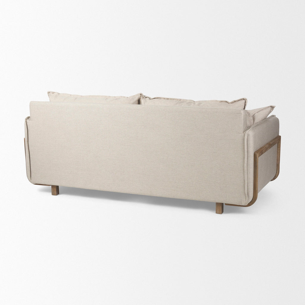 Sofas & SectionalsRoy Upholstered Sofa with Exposed Wood Frame - 4 Colour Options - Dekor Butik