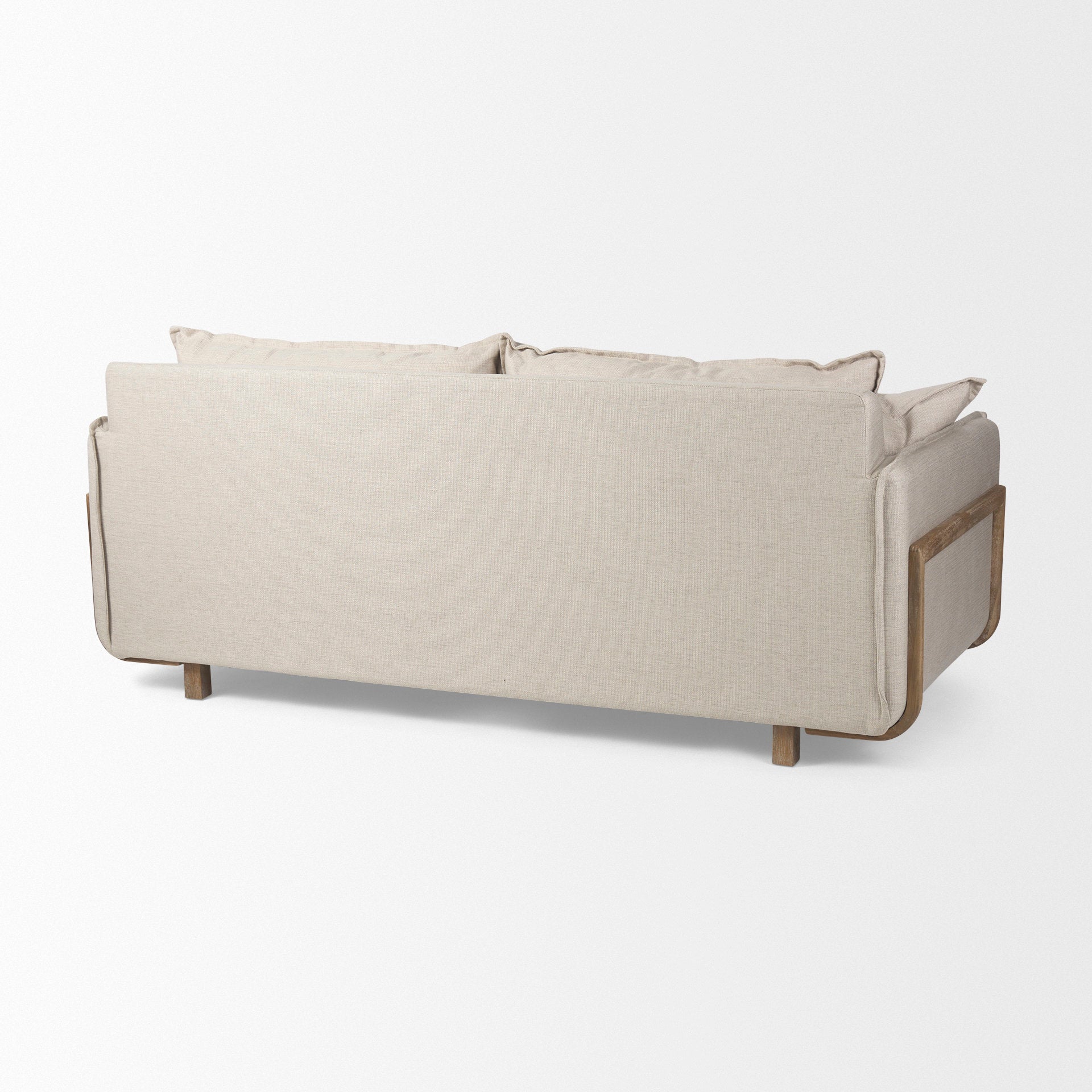 Sofas & SectionalsRoy Upholstered Sofa with Exposed Wood Frame - 4 Colour Options - Dekor Butik
