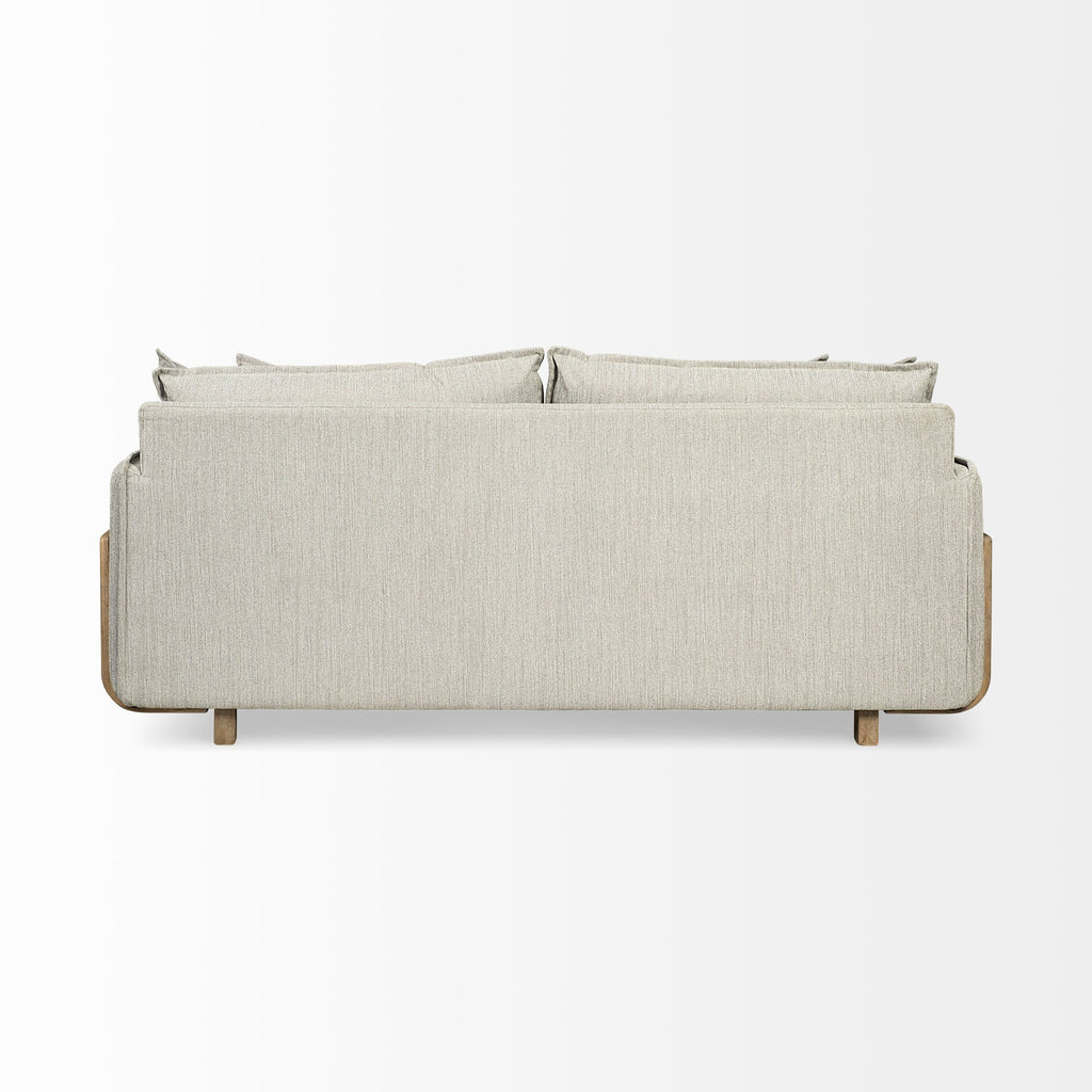 Sofas & SectionalsRoy Upholstered Sofa with Exposed Wood Frame - 4 Colour Options - Dekor Butik