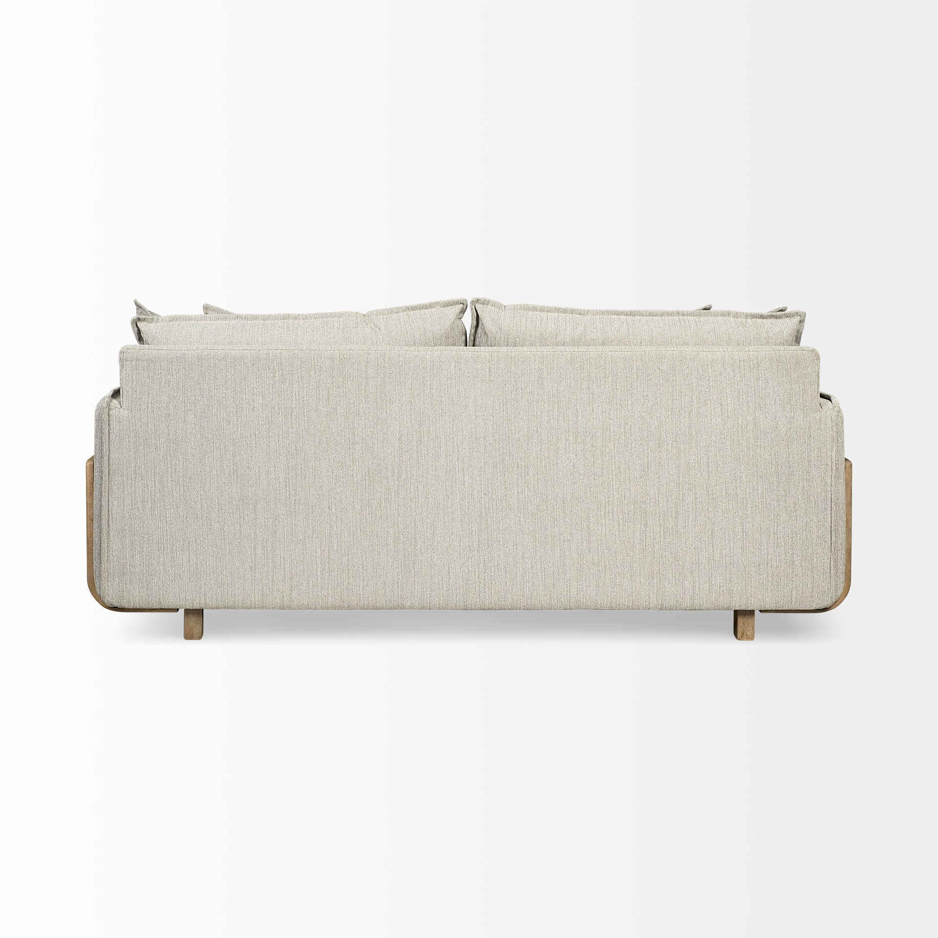 Sofas & SectionalsRoy Upholstered Sofa with Exposed Wood Frame - 4 Colour Options - Dekor Butik