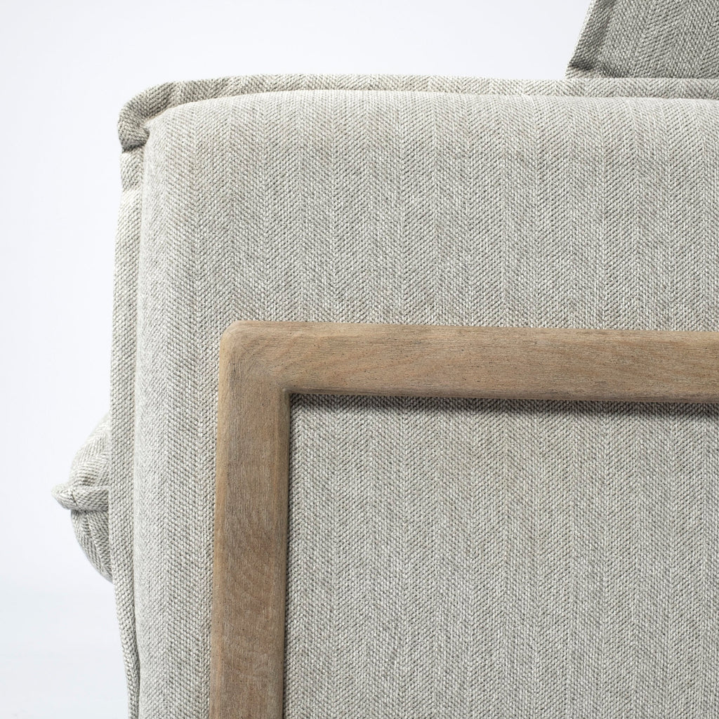 Sofas & SectionalsRoy Upholstered Sofa with Exposed Wood Frame - 4 Colour Options - Dekor Butik