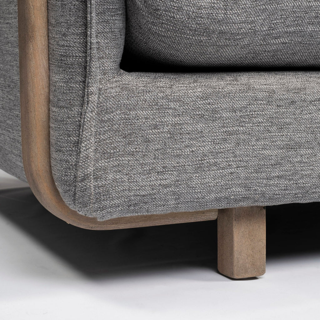 Sofas & SectionalsRoy Upholstered Sofa with Exposed Wood Frame - 4 Colour Options - Dekor Butik