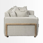 Sofas & SectionalsRoy Upholstered Sofa with Exposed Wood Frame - 4 Colour Options - Dekor Butik
