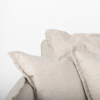 Sofas & SectionalsRoy Upholstered Sofa with Exposed Wood Frame - 4 Colour Options - Dekor Butik