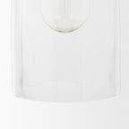 Sadah Tall Clear Blown Glass w/ Gold Metal Pendant Light - Dekor Butik