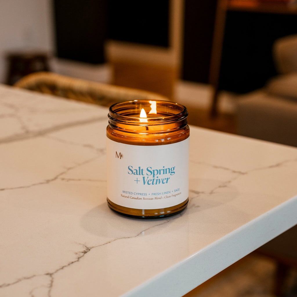 CandlesSalt Spring + Vetiver Candle - Dekor Butik