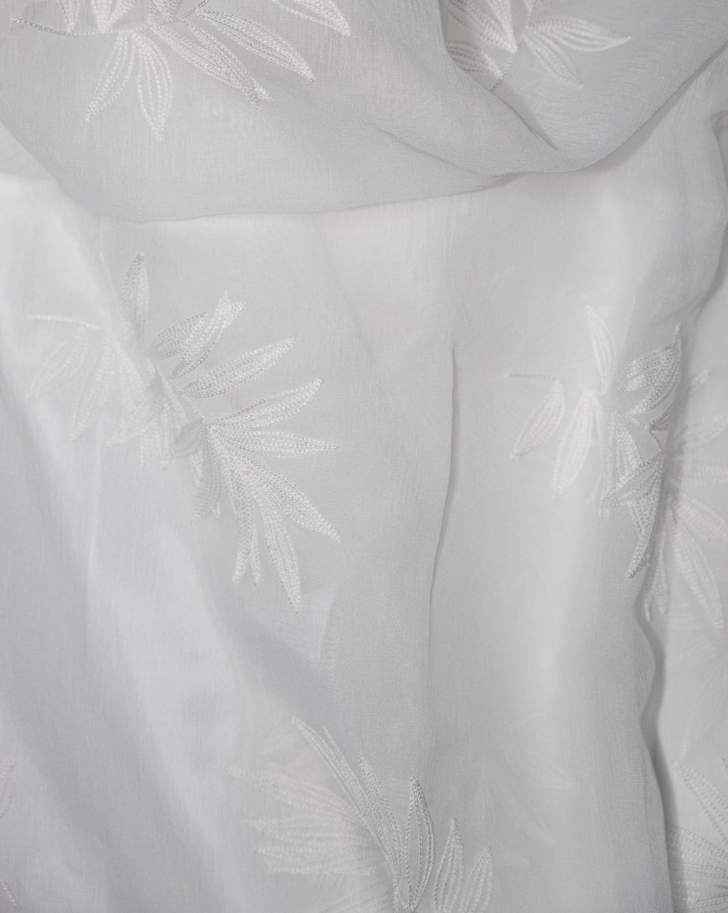 CurtainsSan Tropez Embroidered Floral Sheer Grommet Curtain 80" x 95" - Dekor Butik