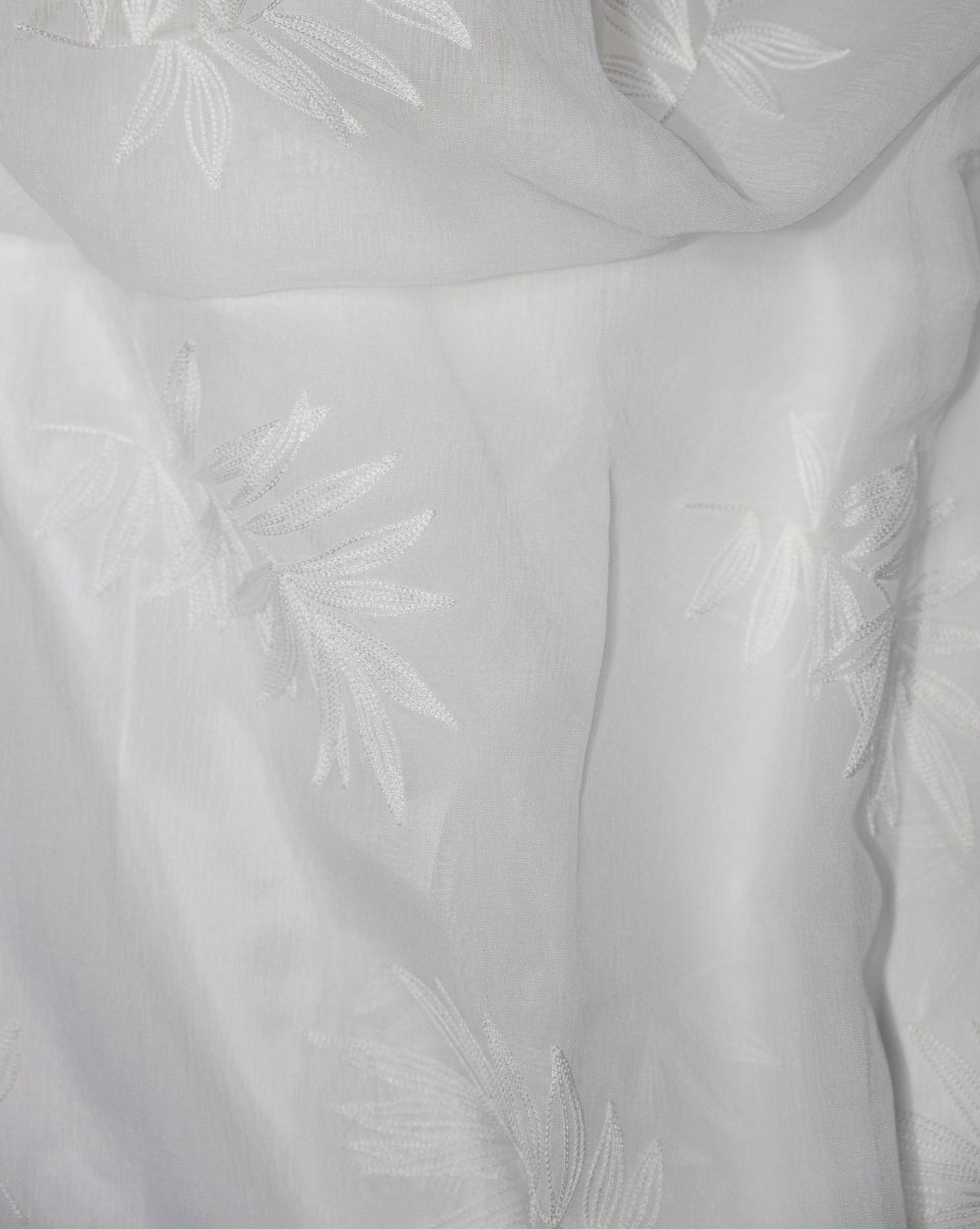 CurtainsSan Tropez Embroidered Floral Sheer Grommet Curtain 80" x 95" - Dekor Butik