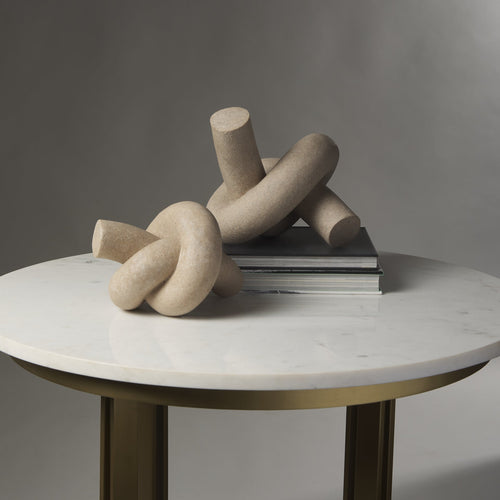 DecorSandstone Knot Sculpture - 2 Sizes - Dekor Butik