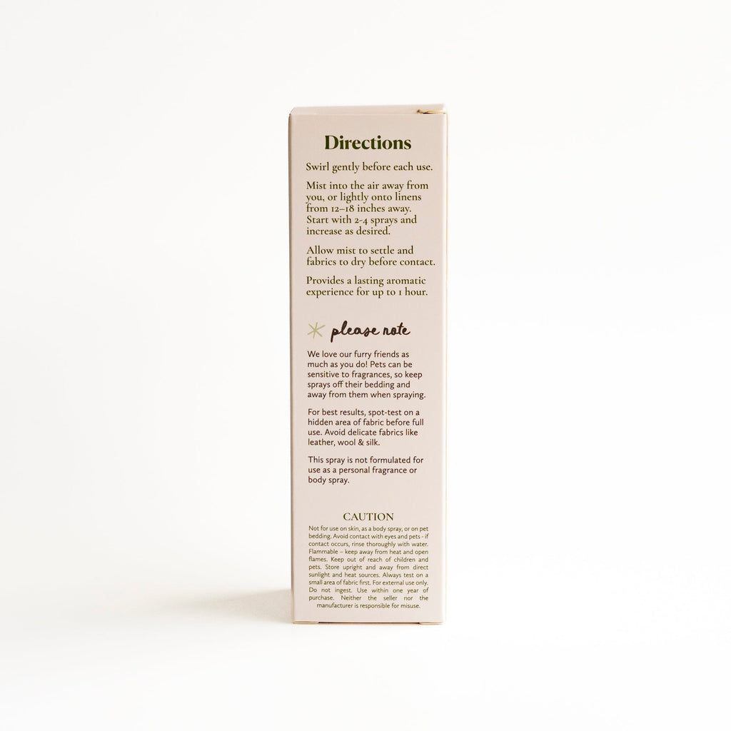 Vanilla Soleil + Ginger Room and Linen Spray