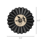DecorScalloped Round Frame, Black - 3” - Dekor Butik