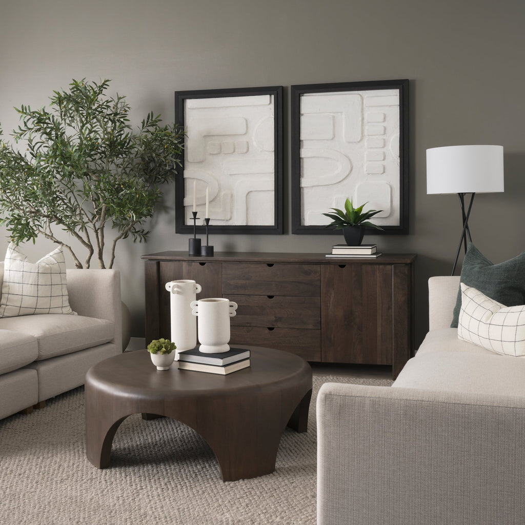 Coffee TablesShima Round Coffee Table - 2 Finishes - Dekor Butik