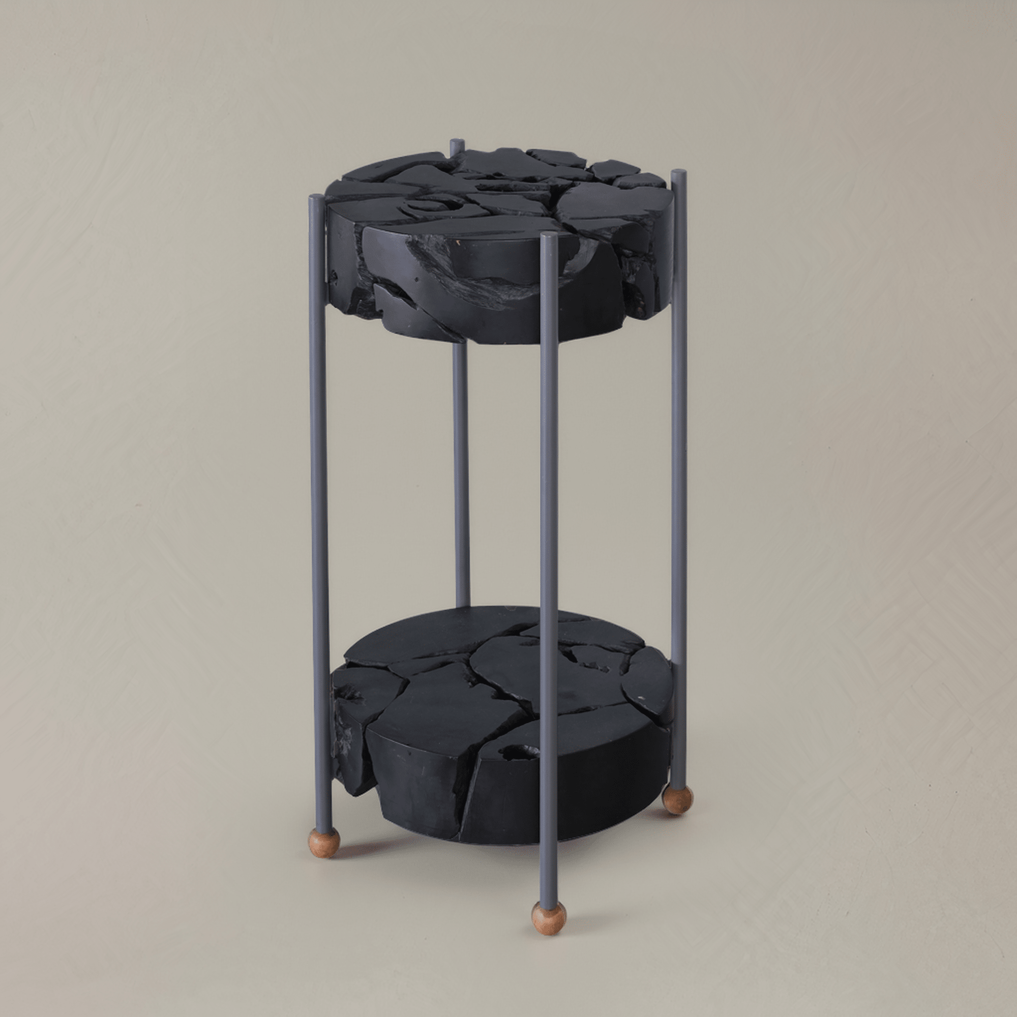 End and Side TablesSienna Solid Teak Side Table, Black - Dekor Butik