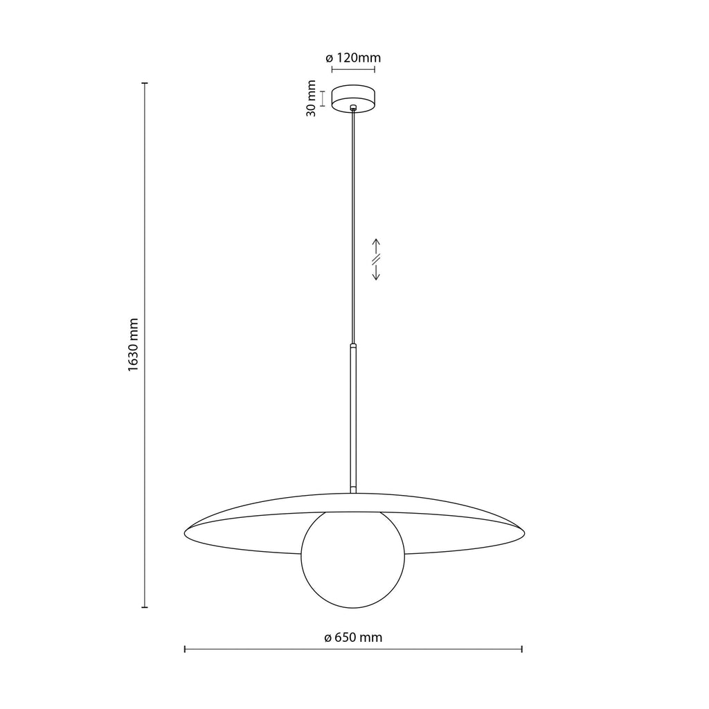 SLATE Mid - Century Modern Wide Dome Pendant Light for Kitchen Island & Dining Table - Dekor Butik
