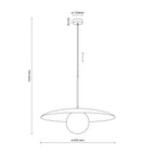 SLATE Mid - Century Modern Wide Dome Pendant Light for Kitchen Island & Dining Table - Dekor Butik