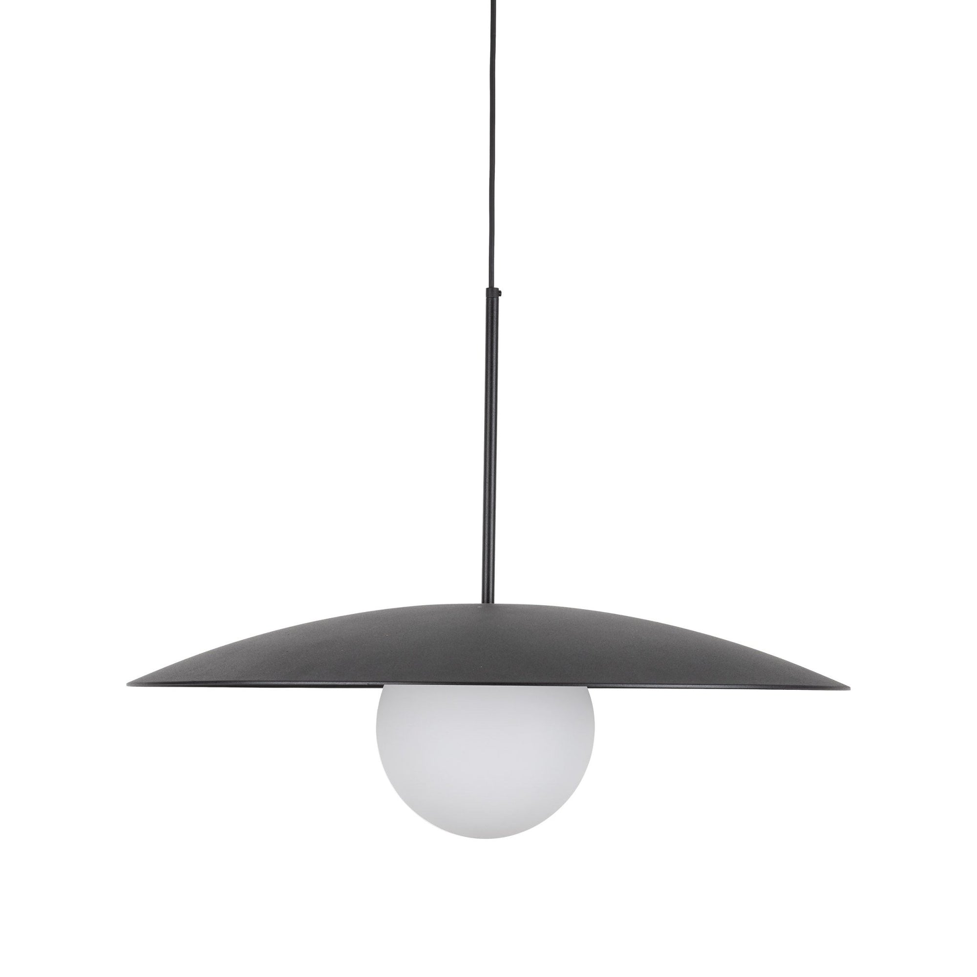 SLATE Mid - Century Modern Wide Dome Pendant Light for Kitchen Island & Dining Table - Dekor Butik