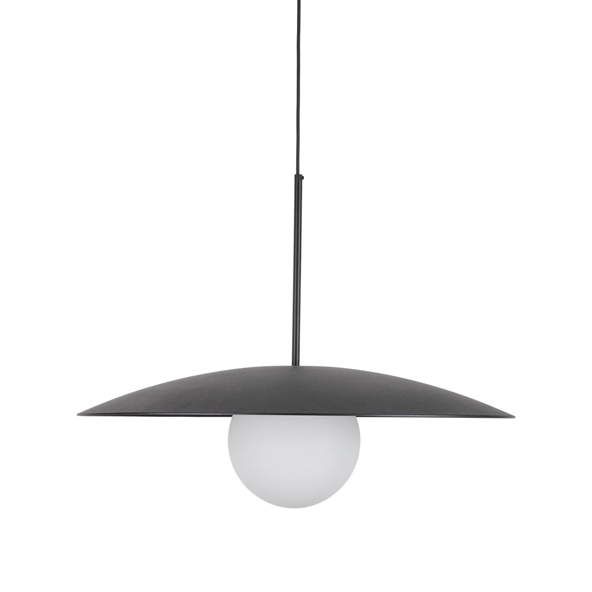 SLATE Mid - Century Modern Wide Dome Pendant Light for Kitchen Island & Dining Table - Dekor Butik