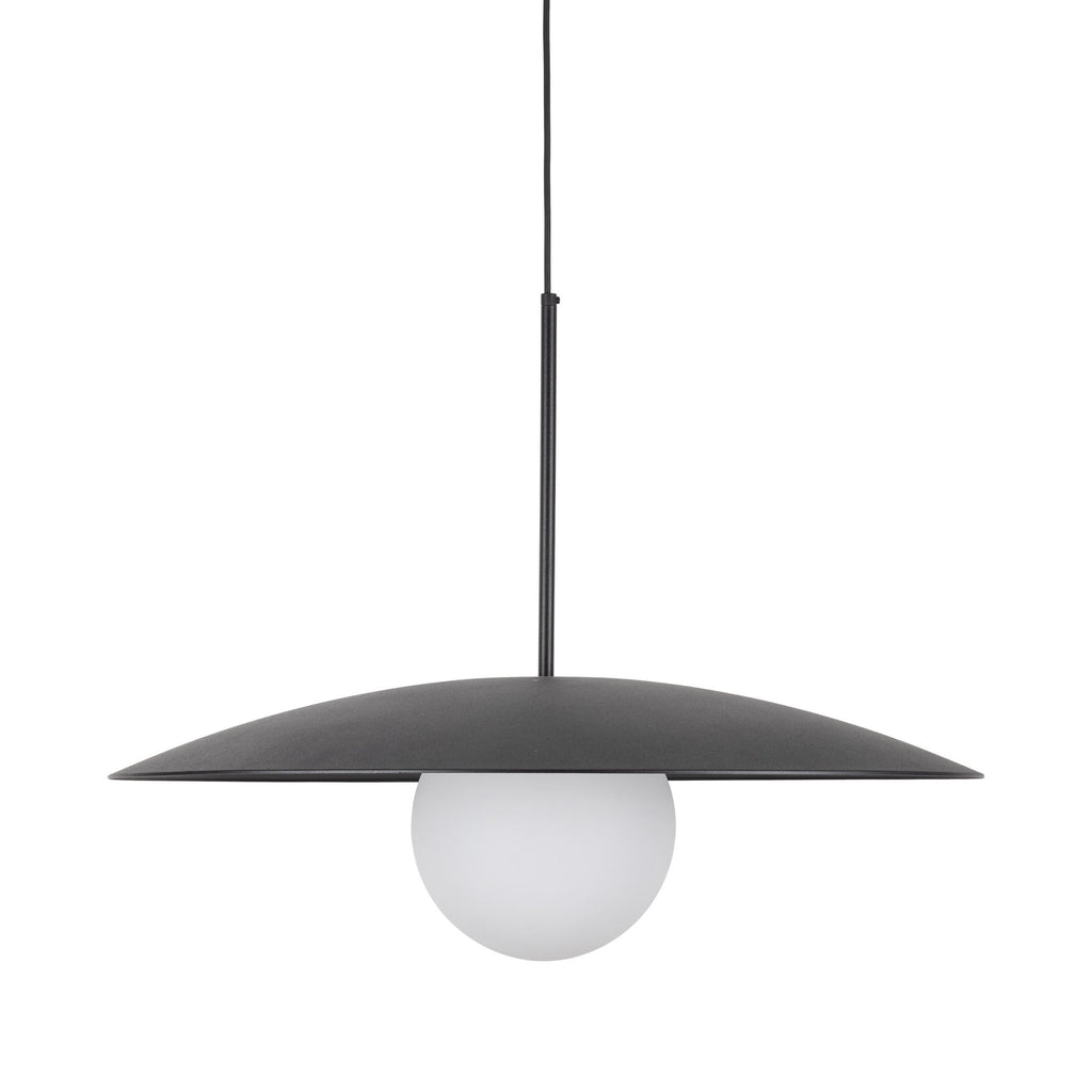 SLATE Mid - Century Modern Wide Dome Pendant Light for Kitchen Island & Dining Table - Dekor Butik