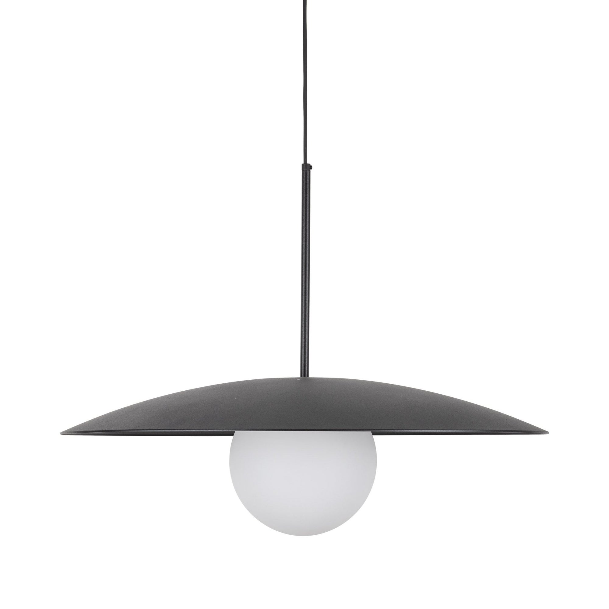 SLATE Mid - Century Modern Wide Dome Pendant Light for Kitchen Island & Dining Table - Dekor Butik