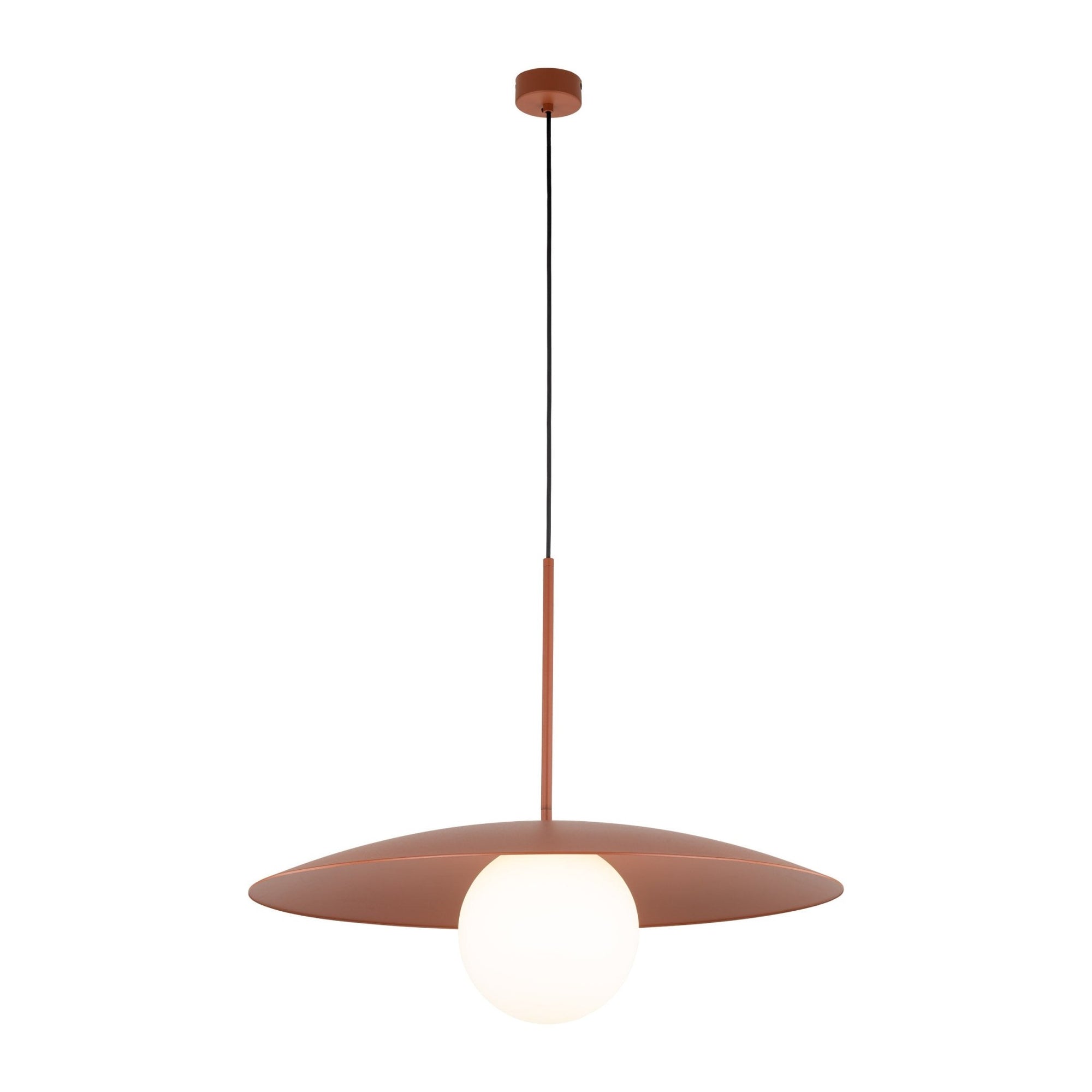 SLATE Mid - Century Modern Wide Dome Pendant Light for Kitchen Island & Dining Table - Dekor Butik
