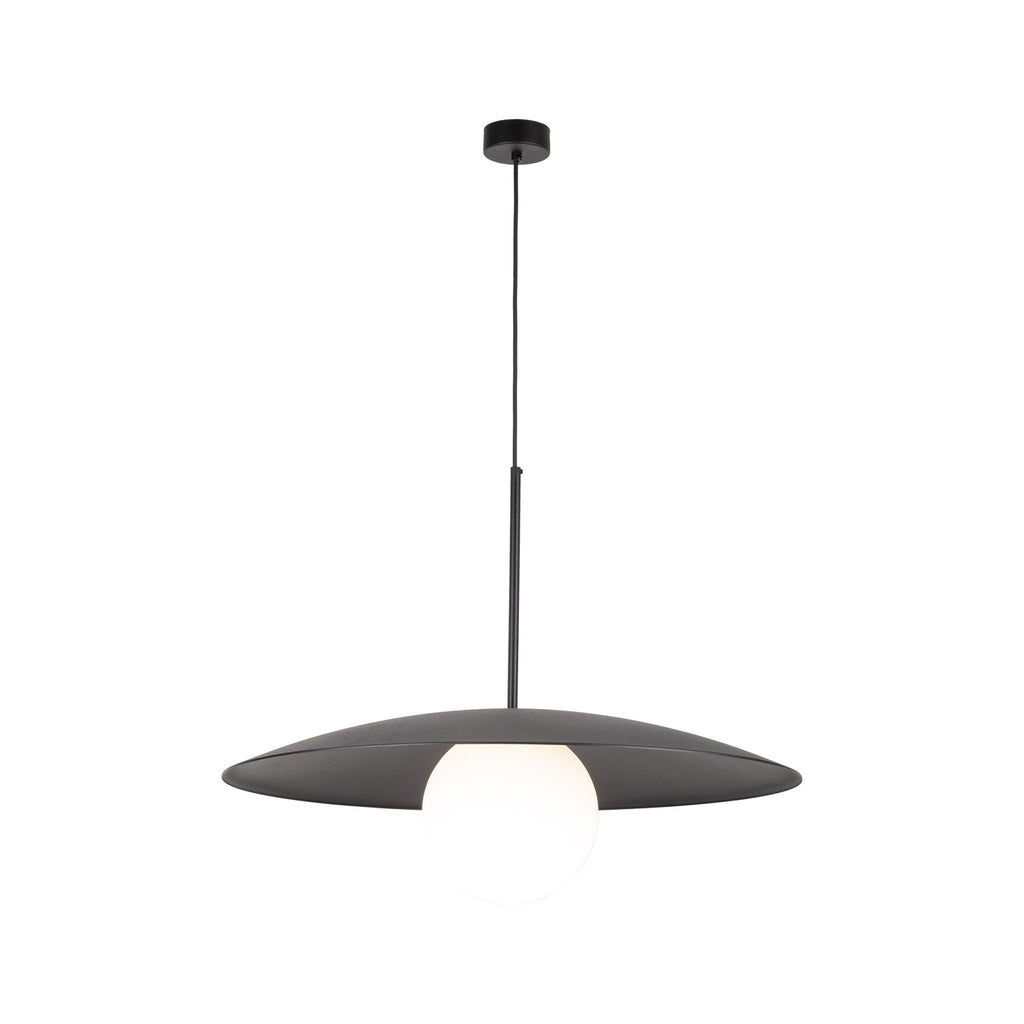 SLATE Mid - Century Modern Wide Dome Pendant Light for Kitchen Island & Dining Table - Dekor Butik