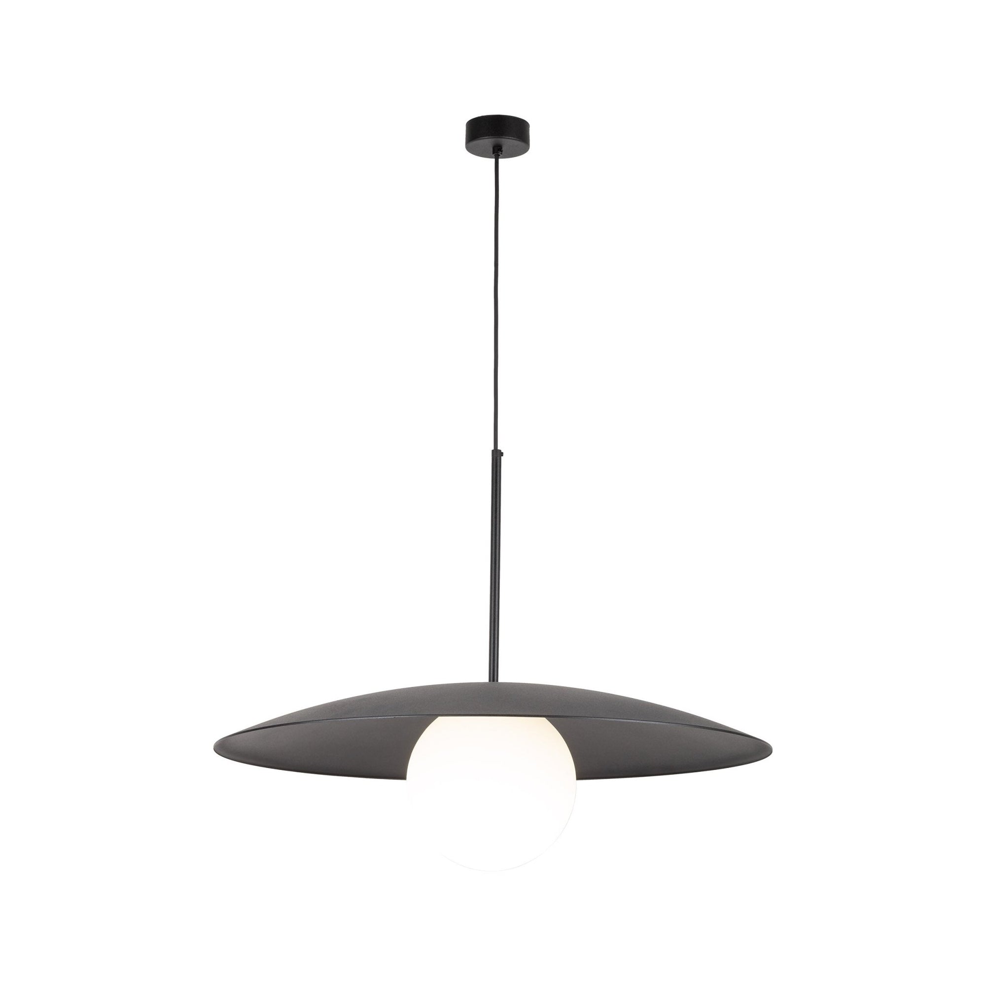 SLATE Mid - Century Modern Wide Dome Pendant Light for Kitchen Island & Dining Table - Dekor Butik