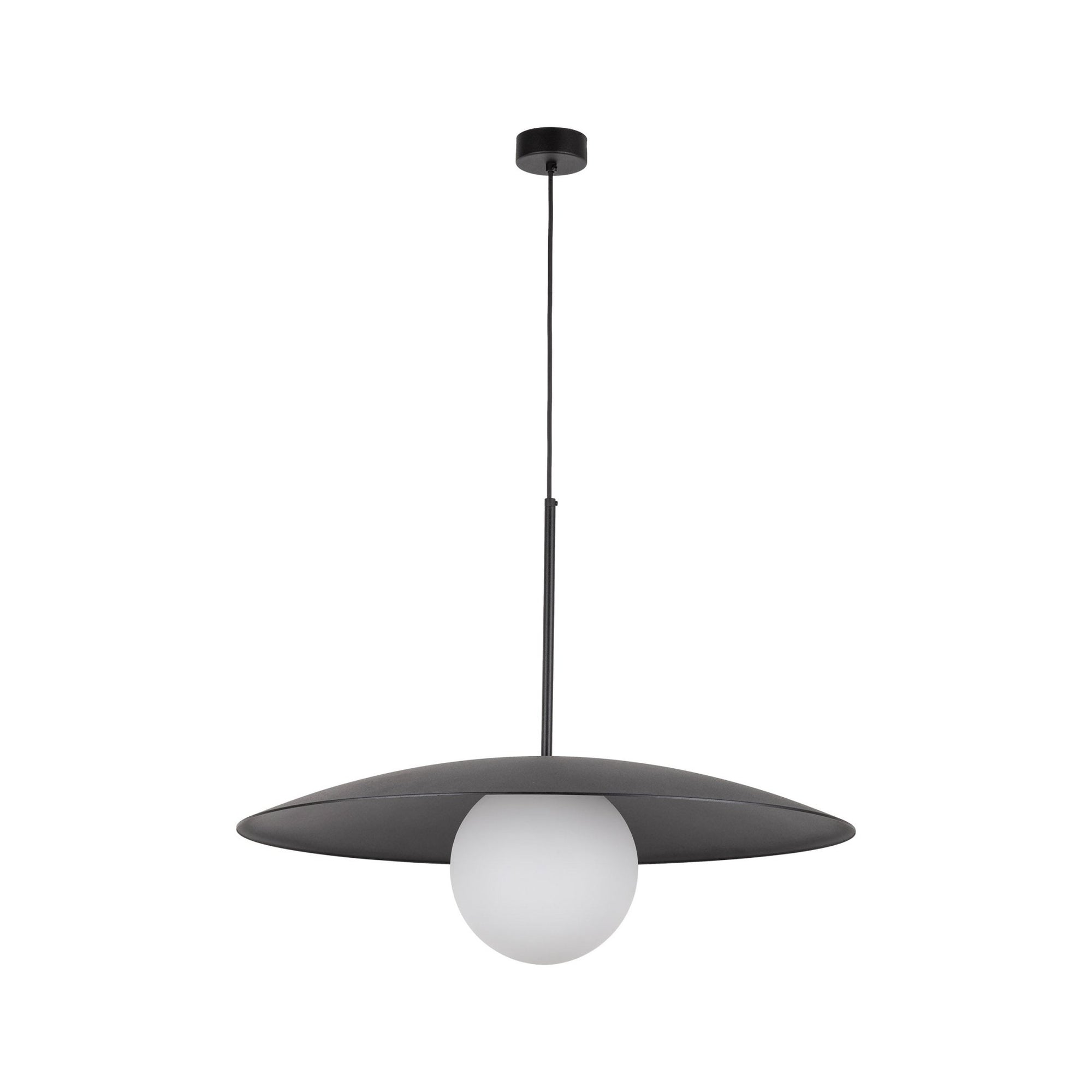 SLATE Mid - Century Modern Wide Dome Pendant Light for Kitchen Island & Dining Table - Dekor Butik