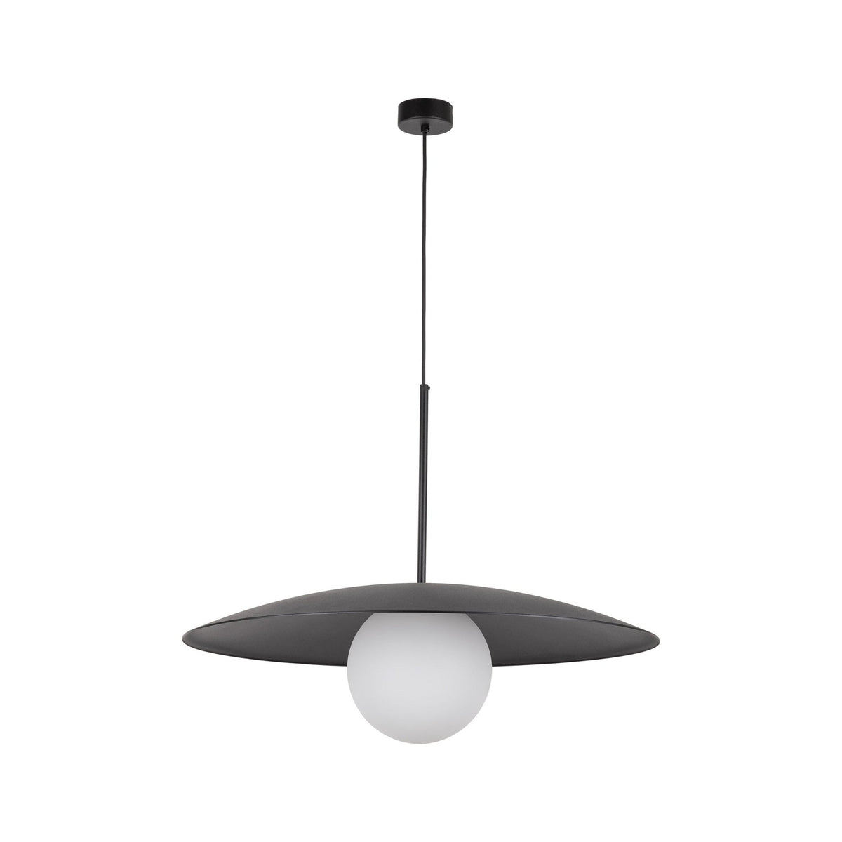 SLATE Mid - Century Modern Wide Dome Pendant Light for Kitchen Island & Dining Table - Dekor Butik