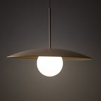 SLATE Mid - Century Modern Wide Dome Pendant Light for Kitchen Island & Dining Table - Dekor Butik