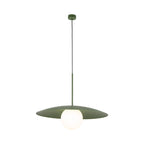 SLATE Mid - Century Modern Wide Dome Pendant Light for Kitchen Island & Dining Table - Dekor Butik