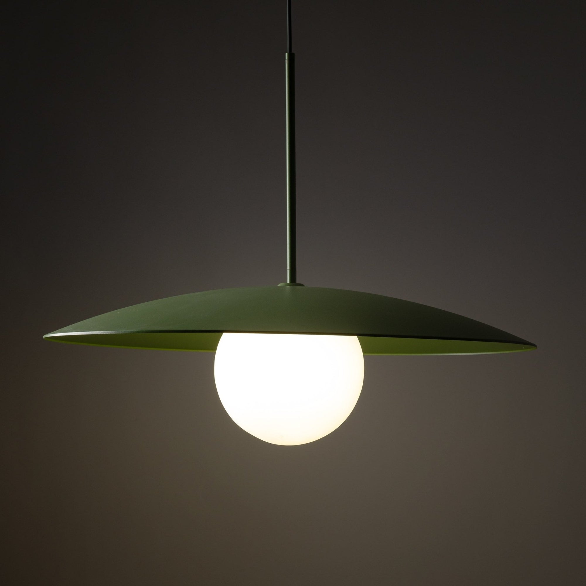 SLATE Mid - Century Modern Wide Dome Pendant Light for Kitchen Island & Dining Table - Dekor Butik