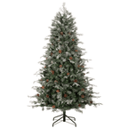 DecorSnowed Pine Christmas Tree With Cones & Led Lights - Dekor Butik