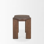 Sohan Dark Brown Elm Wood Oblong Desk - Dekor Butik
