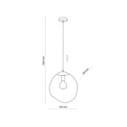 SOL Large Glass Pendant Light - Dekor Butik