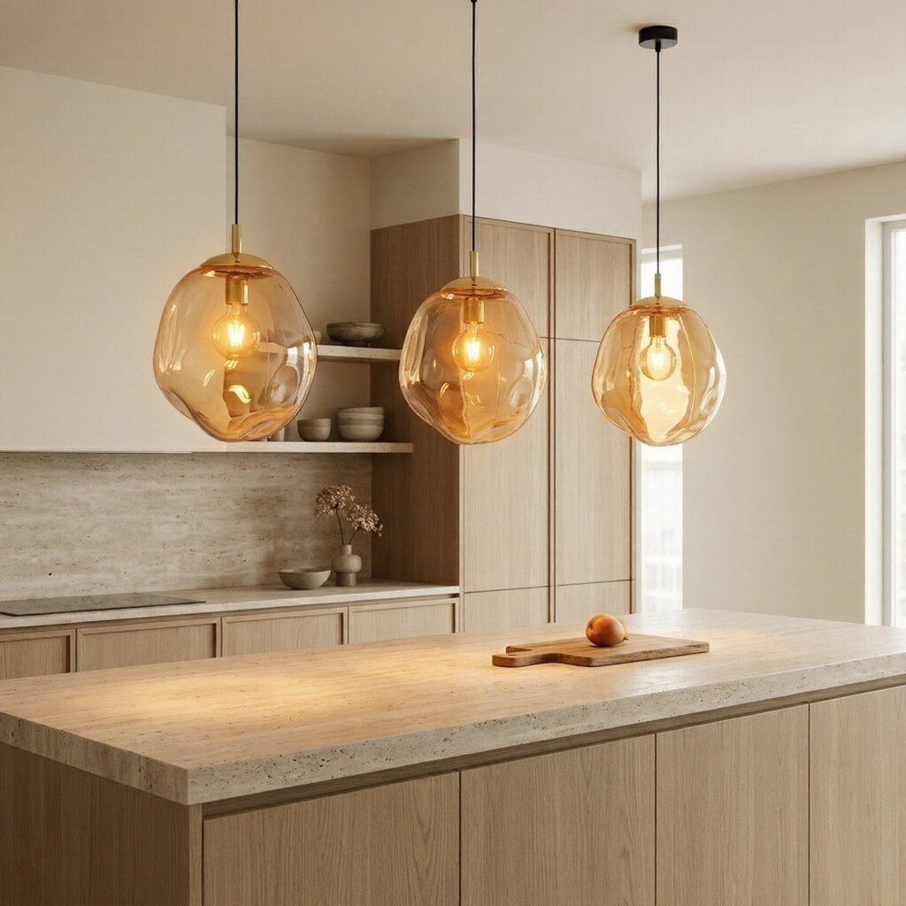 SOL Large Glass Pendant Light - Dekor Butik