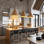 SOLIS Large Scandinavian Wood Pendant Light – Statement Cone Design (Limited Edition) - Dekor Butik