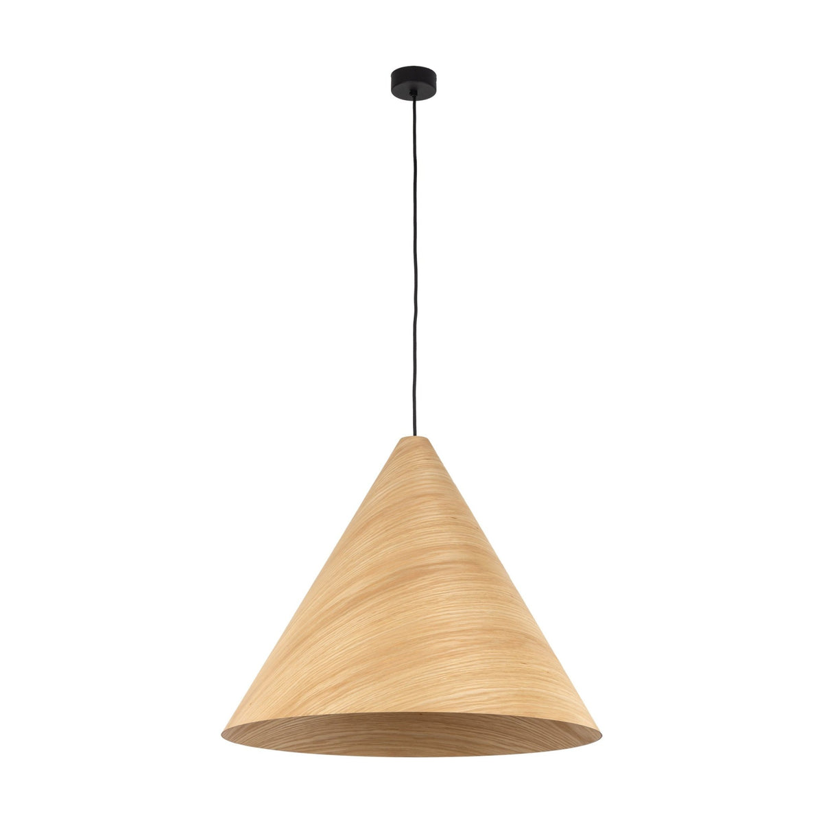 SOLIS Large Scandinavian Wood Pendant Light – Statement Cone Design (Limited Edition) - Dekor Butik