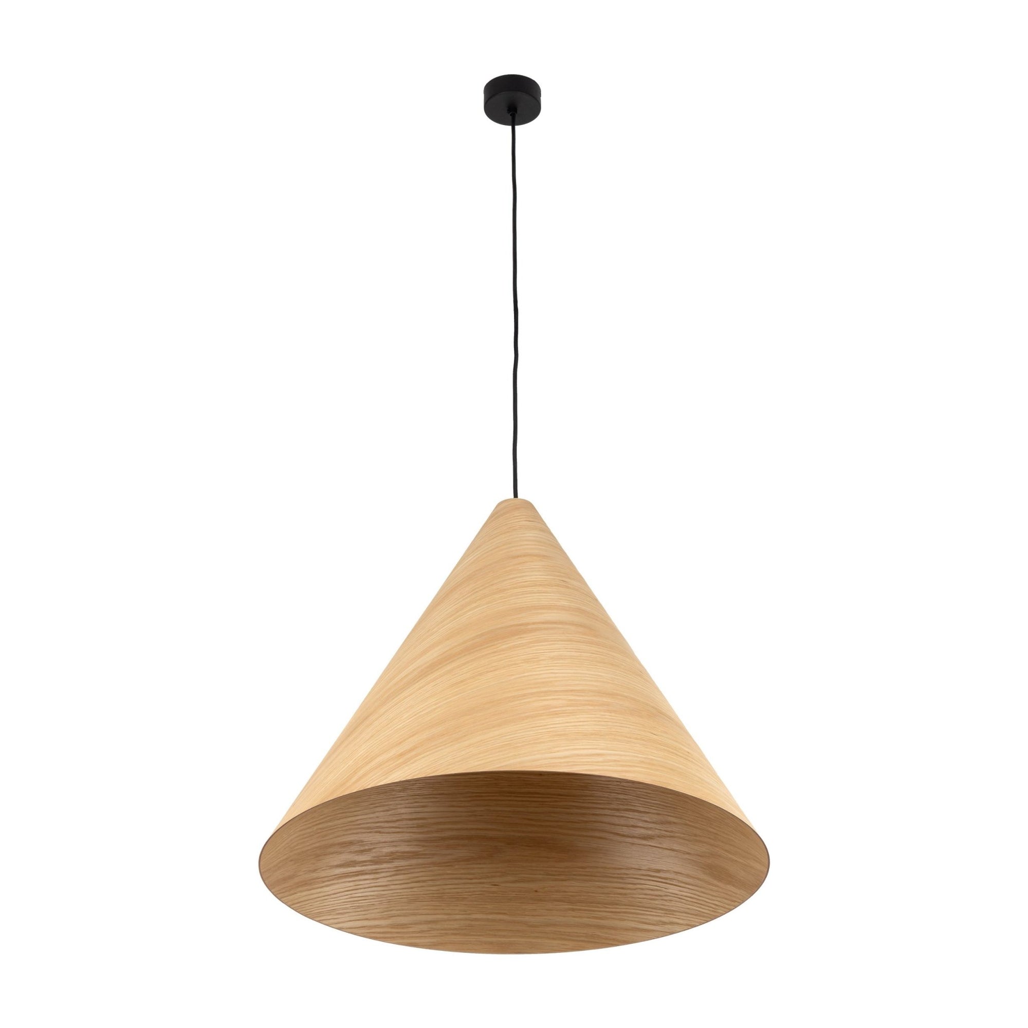 SOLIS Large Scandinavian Wood Pendant Light – Statement Cone Design (Limited Edition) - Dekor Butik