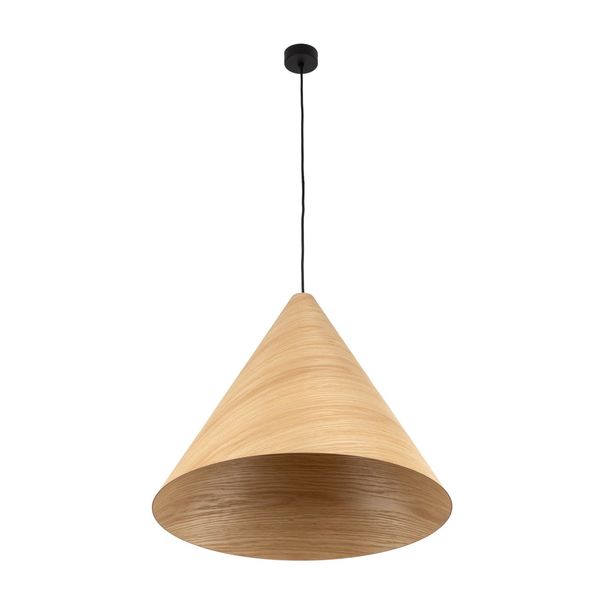 SOLIS Large Scandinavian Wood Pendant Light – Statement Cone Design (Limited Edition) - Dekor Butik