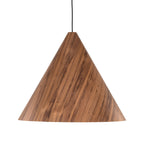 SOLIS Large Scandinavian Wood Pendant Light – Statement Cone Design (Limited Edition) - Dekor Butik